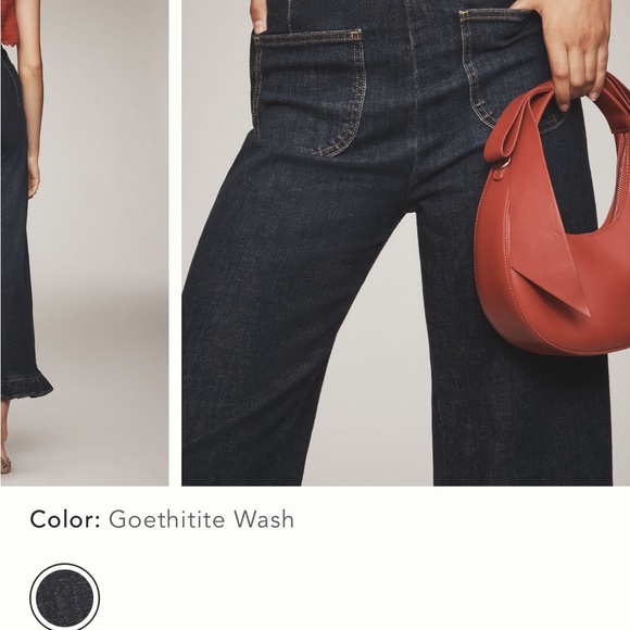 Maeve Colette Ruffle Hem Crop Wide Leg Jeans size 26 - Picture 7 of 15